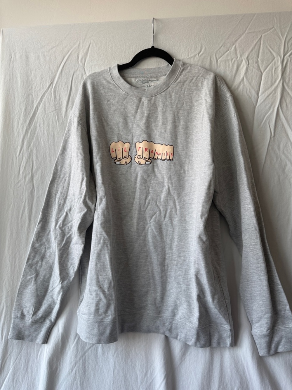 Men's Gray Graphic Crewneck Sweatshirt